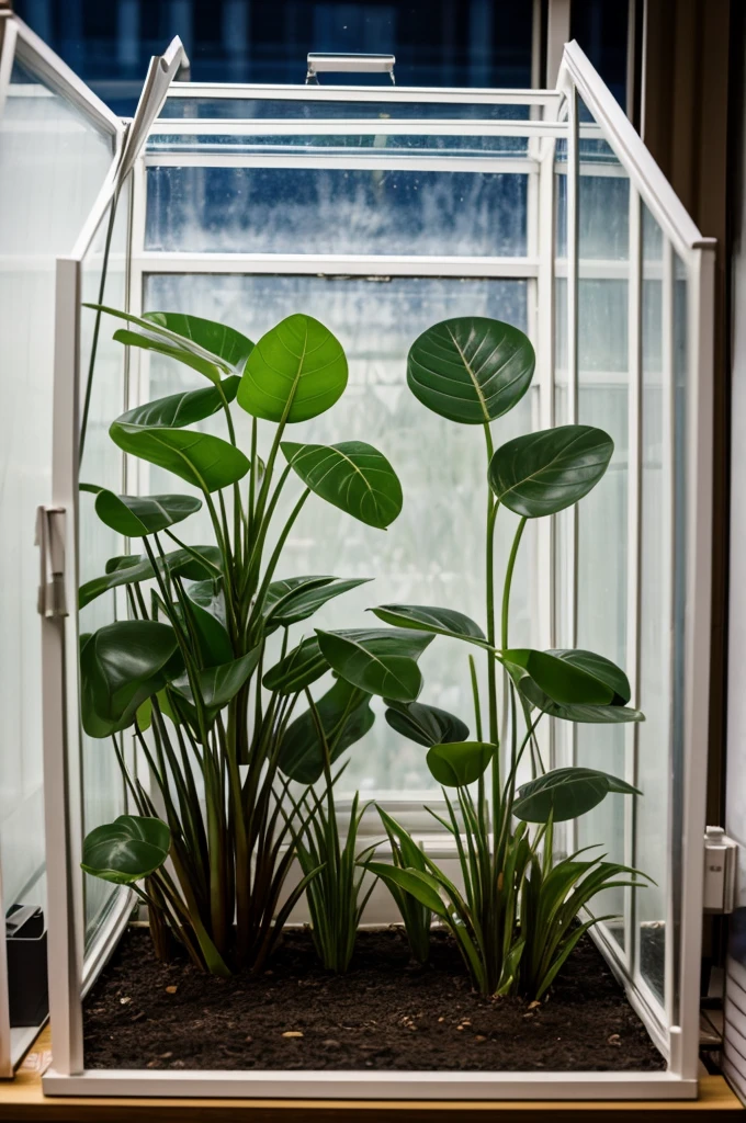 A photograph of a student model about the greenhouse effect