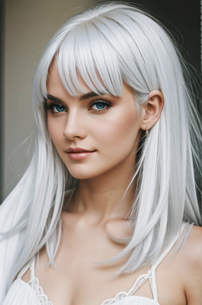 white hair girl
