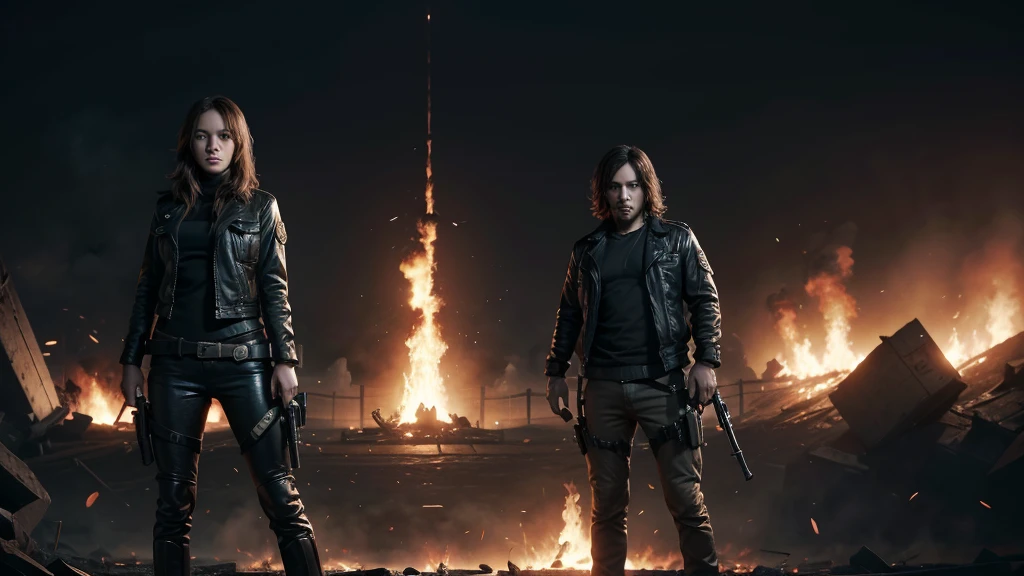 title at top "Free Fire" create me a banner for a game puts the title at the top and the character at the bottom, and a television in the middle. Screen height 10:80 px x 1920 px.