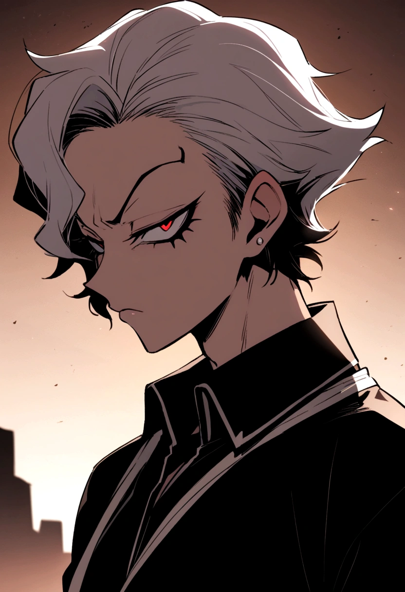 Akira Fudo, Devilman Crybaby, Male, with black clothes