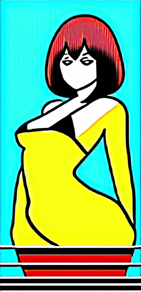 (masterpiece, best quality:1.2), 1girl, beautiful woman, sexy pose, long dark brown hair, black bikini, two piece