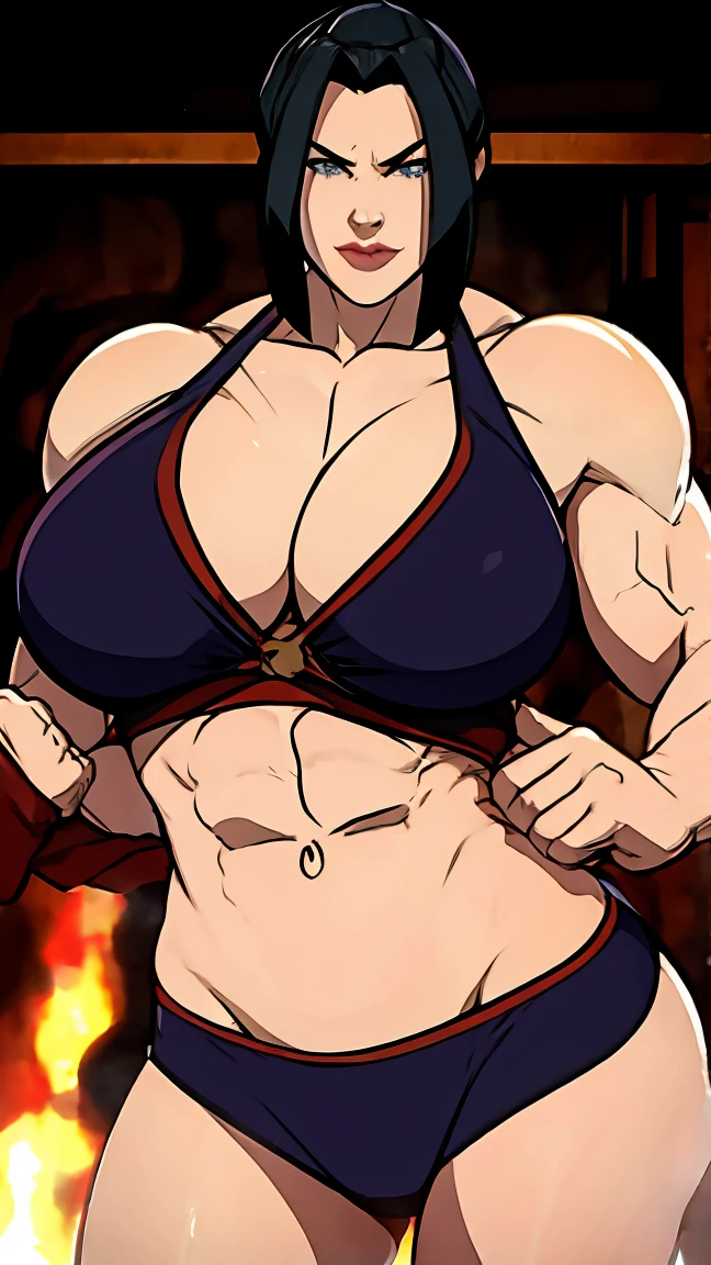 Huge muscle woman