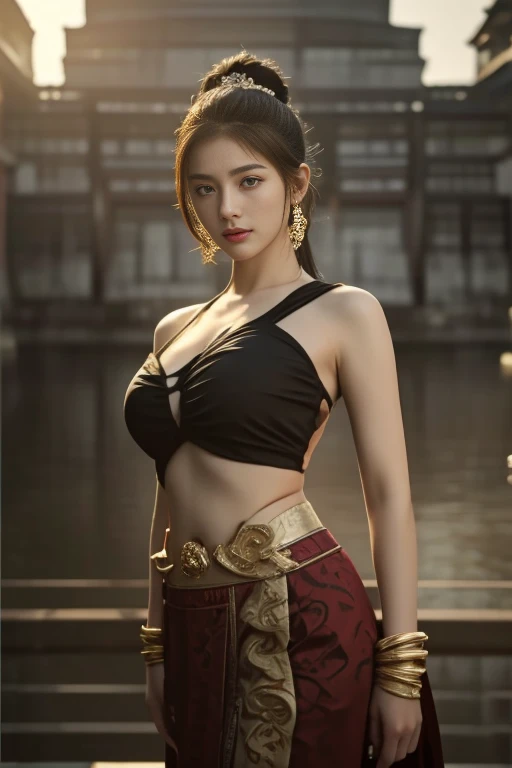 Close-up of woman in black bikini in body of water, Gorgeous Chinese model, Attractive and beautiful, sexy girl, attractive woman, beautiful female model, beautiful asian girl, beautiful model girl, Chinese girl, very beautiful woman, beautiful asian woman, beautiful model, Japanese model, traditional beauty, black underwear, beautiful female model, Hot with bright sunlight