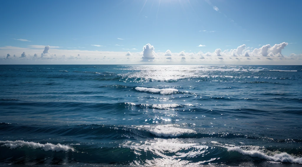 Generate a calming blue gradient background reminiscent of a tranquil ocean scene.