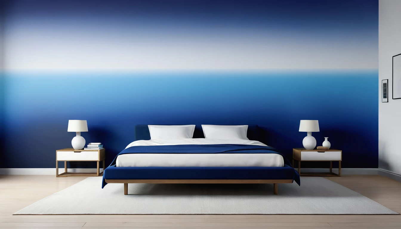Create a dynamic blue gradient that transitions from deep navy to cerulean, evoking a sense of depth and serenity.