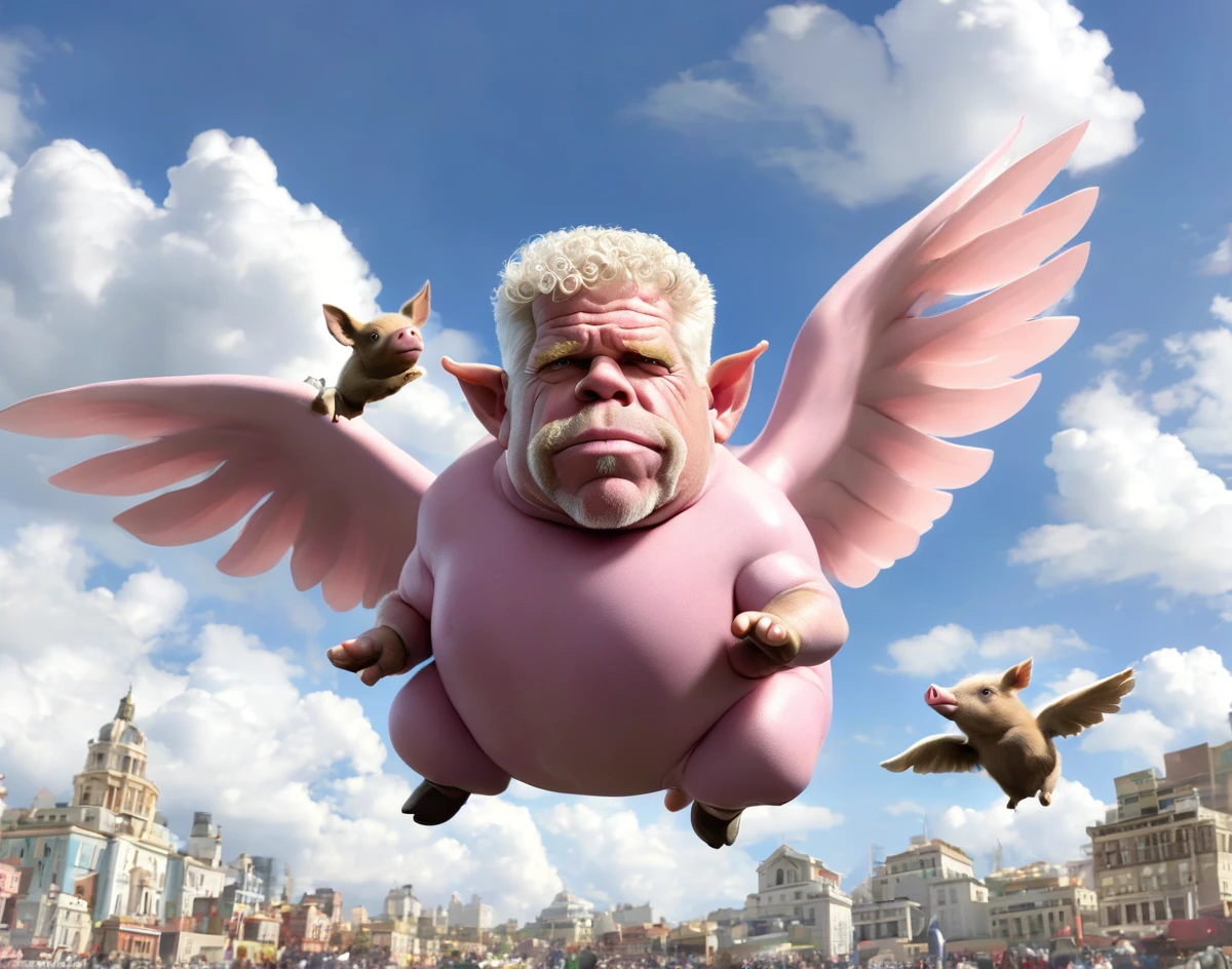 Ron Perlman is Flying Pig