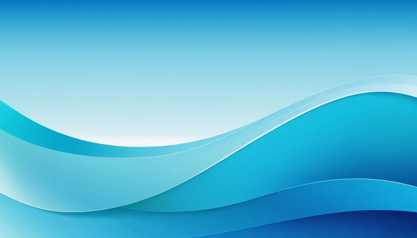 Design a vibrant blue gradient with hints of turquoise and sky blue, perfect for a refreshing summer-themed image.