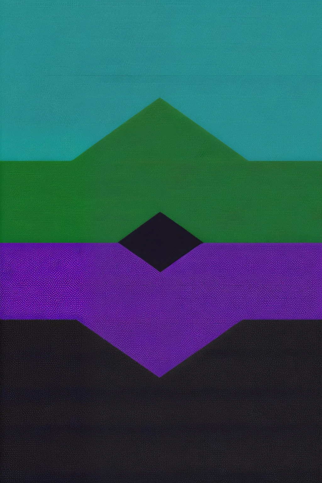 ((Best Quality)), ((Masterpiece)), (detailed), a logo for a minecraft server with the colors blue purple green and black