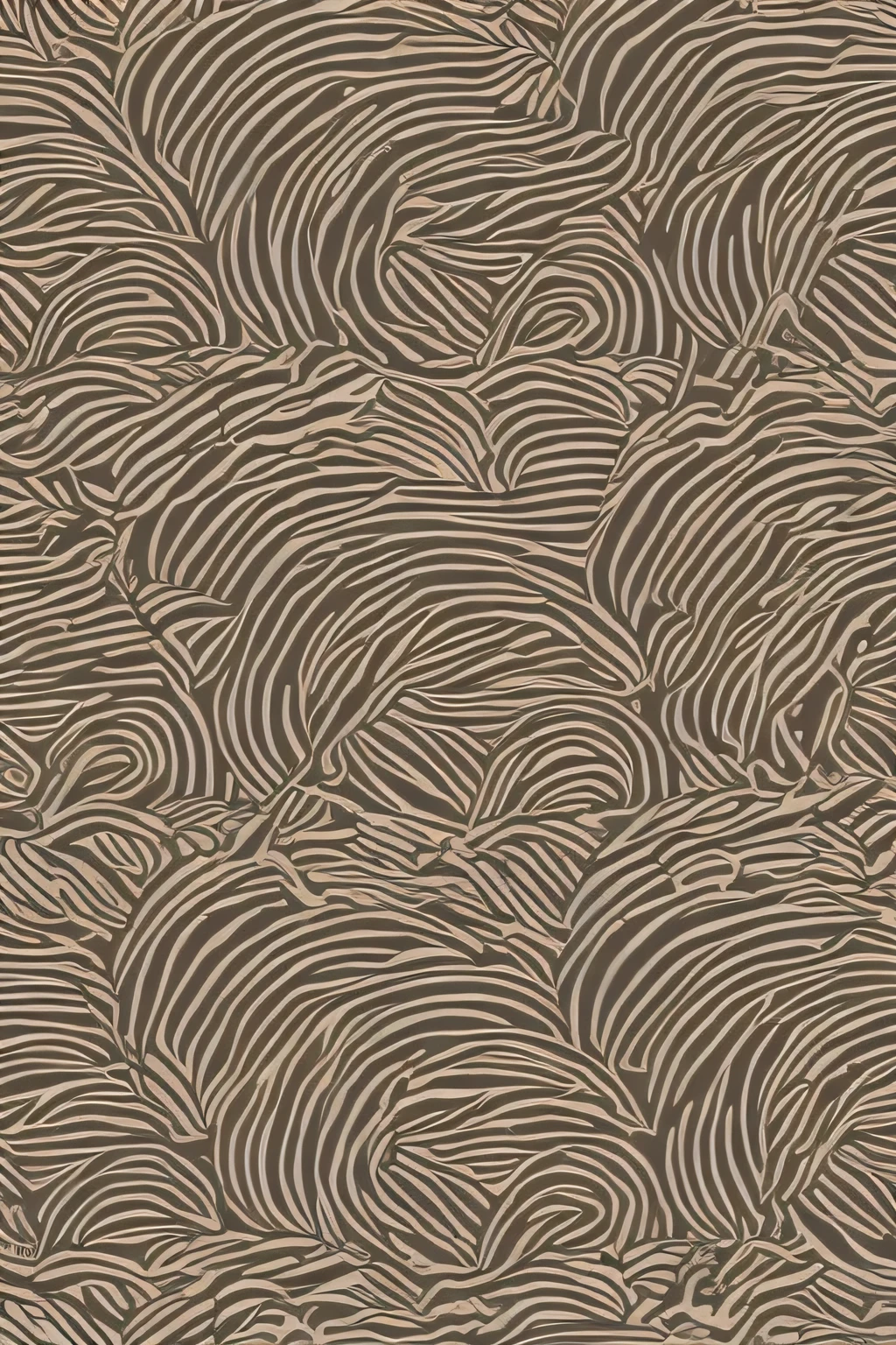 Create a minimalist abstract pattern in desert sand and black lines inspired by Redemuinnos