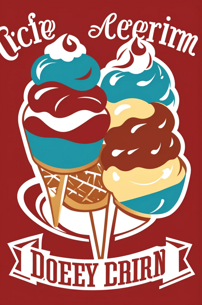 ice cream parlor logo