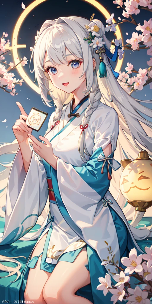 1girl, (hanfu), glowing, sidelighting, wallpaper,