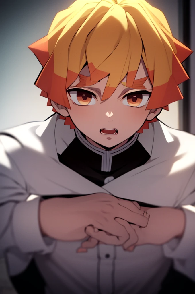 masterpiece, 最high quality, high quality, One boy, alone, Male Focus, View your viewers, Upper Body, Azuma_Zenitz, Blonde, devil_Slayer_uniform,