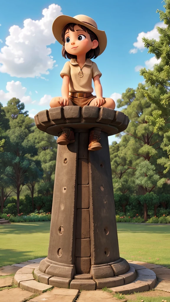 Sitting in a well and looking at the sky
