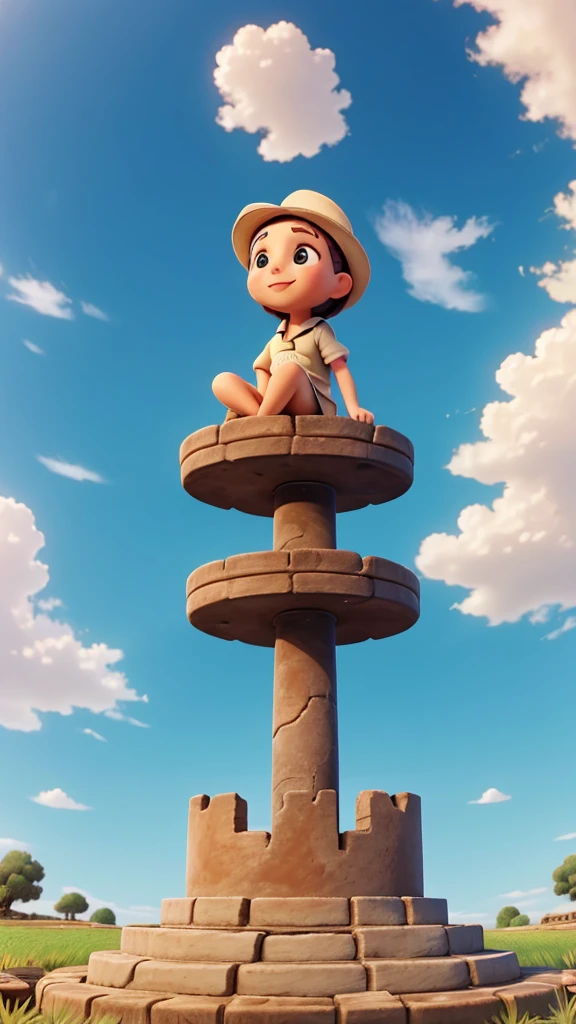 Sitting at the bottom of the well looking up at the sky