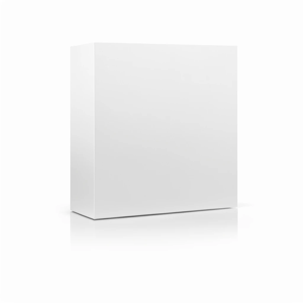 a white box with a blank lid on a white surface, white box, rectangular, solid white background, clean white background, cereal box, clean white paper background, eye - medium level shot, basic white background, matte white background, white panels, white paper, sleek white, white paper background, white color, shiny white, fundo branco puro, all white rendering