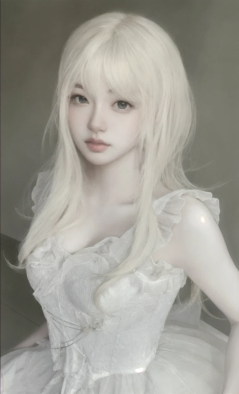 1girl, beautiful face, ((white eyes)), sexy pose, Red moon in the background, stars, space, (lightroom:1.13), soft light, (natural skin texture:1.2), (hyperrealism:1.2), sharp focus, focused,[[realistic]],extremely beautiful,perfect anatomy