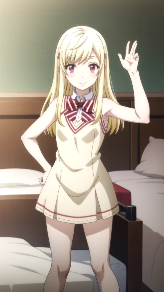 personaje de anime acostado en una cama con una almohada y medias, anime girl in a mucama costume, gorgeous mucama, mucama outfit, barbie anime en medias blancas, anime cat girl in a mucama costume, mucama vestido, wearing mucama uniform, french mucama, loli in vestido, mucama, anime mucamas riding early tanks, cosplay de un chico gato! mucama! vestido yamada_yellow, 1chica , by rubio, alone, wide, hair ornament, , smile, bow, red eyes my dress darling anime, beautiful seductress anime 