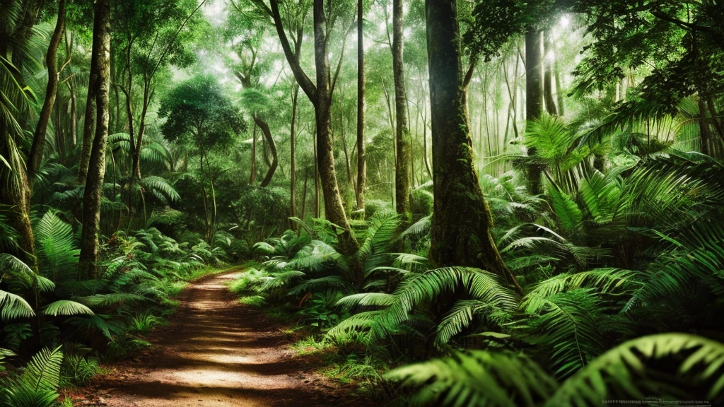 nature in the forest, illustration,(((best quality))),((ultra-detailed)), Real film style, nature, jungle, scenery
