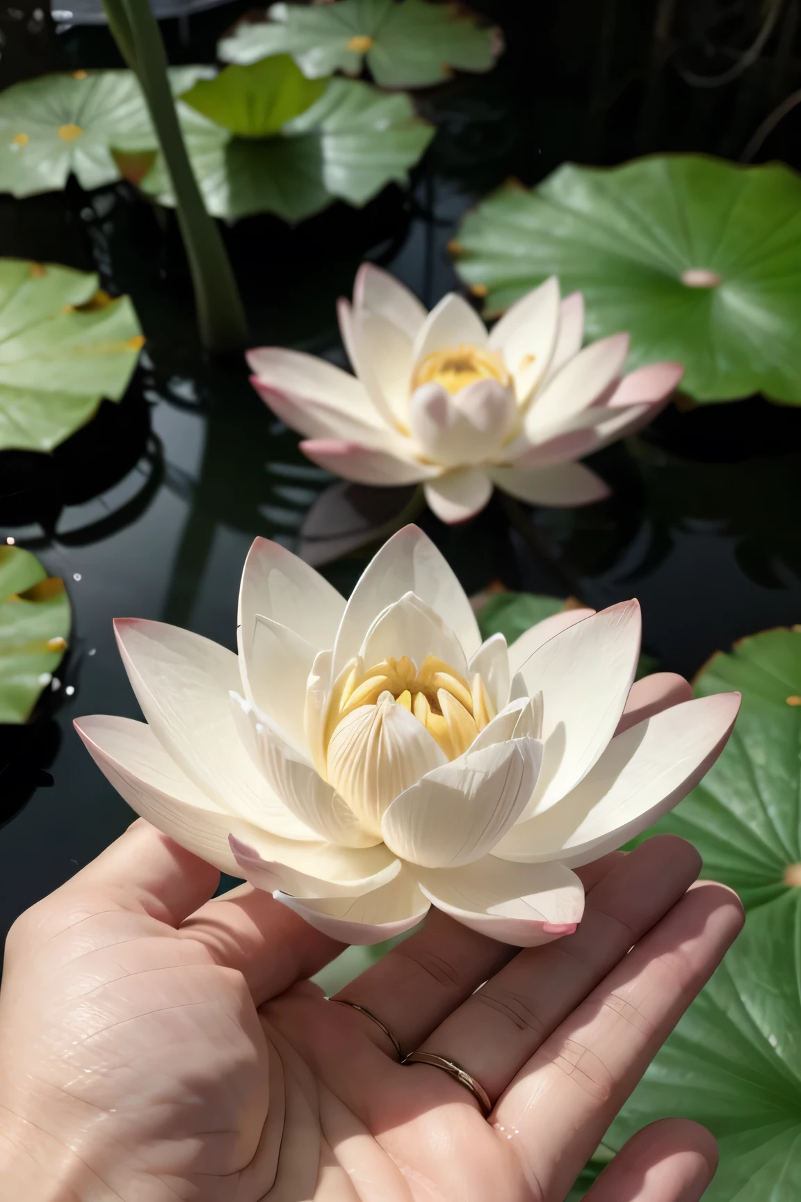 small lotus flower