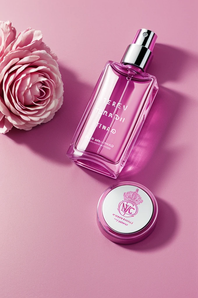Woman spray perfume Tendai logo