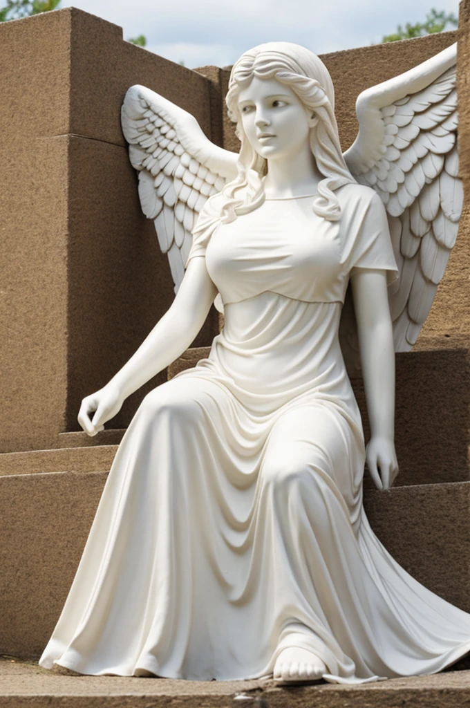 White woman angel