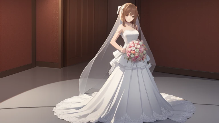 Kirima Sharo, 8k, wedding dress, wallpaper,