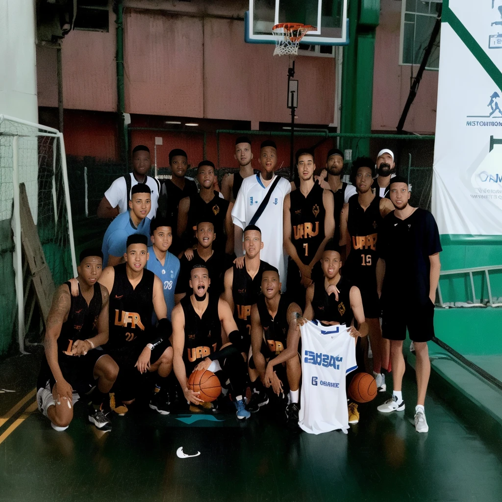 there are many men posing for a photo on a basketball court, group shot, dribble contest winner, full team, in sao paulo, album photo, reddit post, competition winner, by Gina Pellón, trending ,, by Jordan Grimmer, from then on a basketball, cover photo, by Sam Dillemans, retro 9 0s, full shot to the face, shot to the face