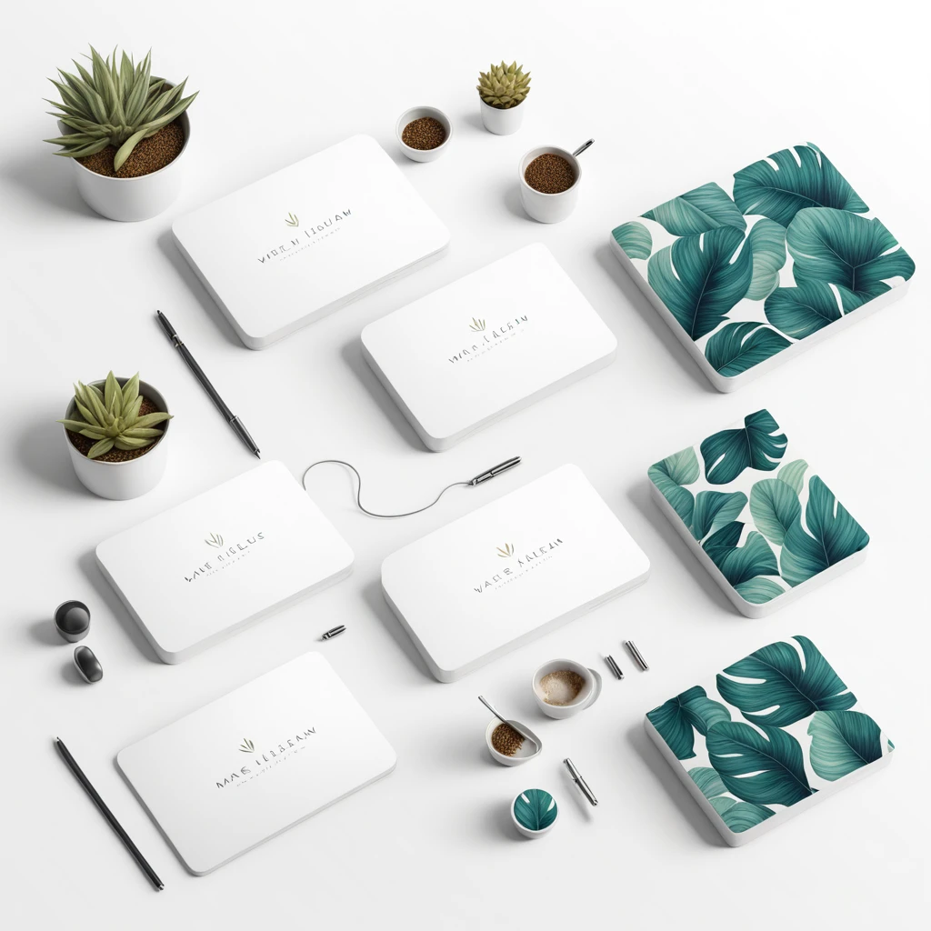 minimalist and modern logo for "Maite Haizean", a wellness lifestyle blog. The logo should feature Caribbean blue, light yellow, and soft orange colors. Incorporate natural elements such as a sun, waves, and tropical leaves. Use a handwriting font to convey an easy-going, inspirational, and slightly luxurious mood. The design should appeal to women aged 25-45 who are seeking stress relief, self-care, and a wellness lifestyle. The logo should reflect themes of nature, travel, and community.