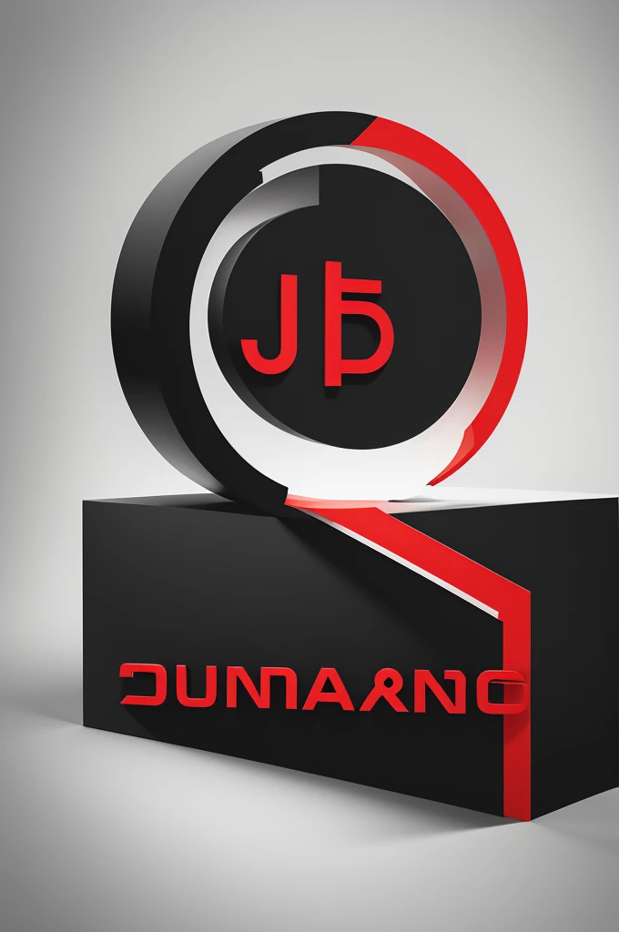 Logo for Journ Brand, simple more aesthetic, red and black colors