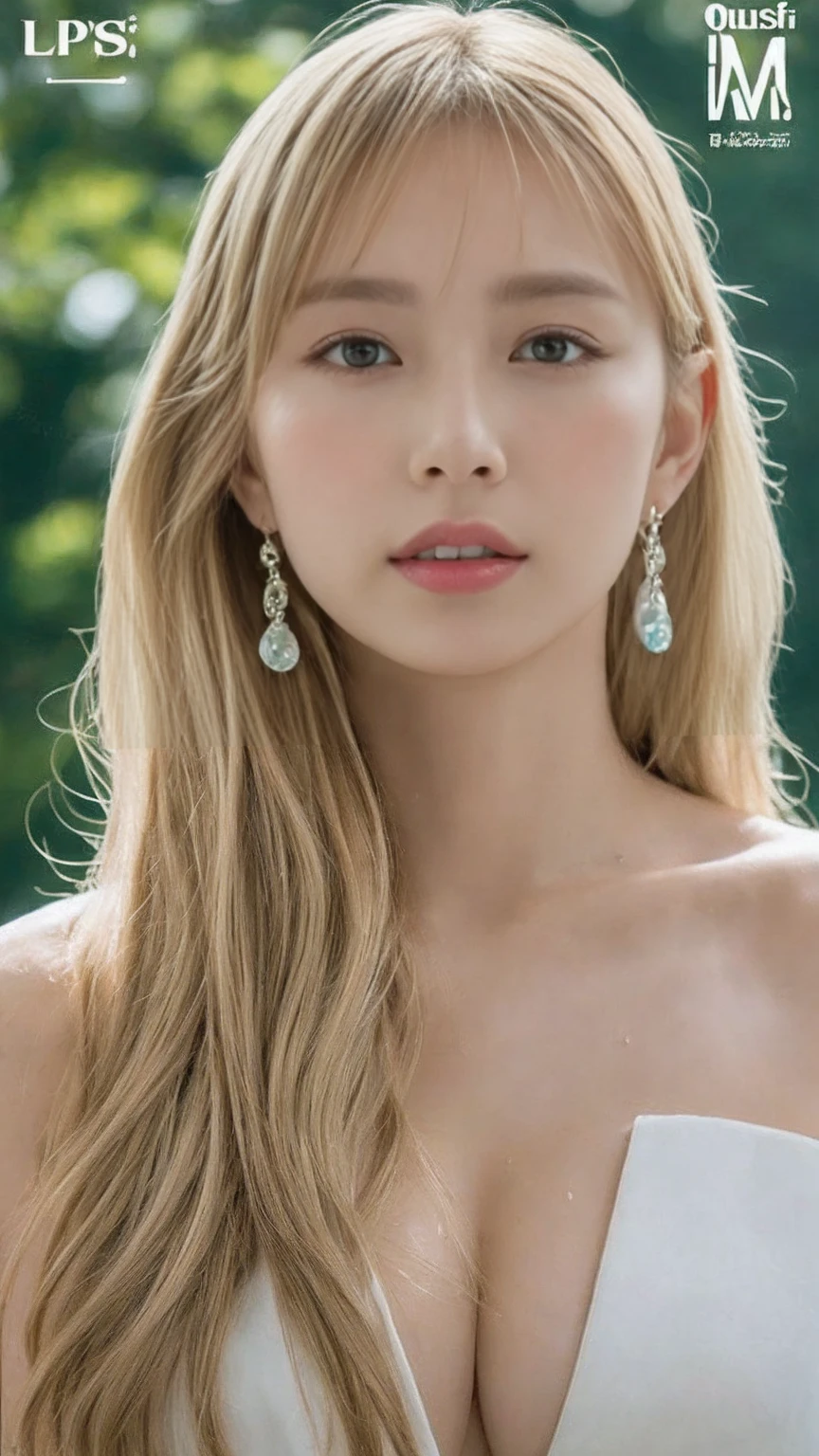 ((Beautiful Russian Women))、(((Upper body)))、Bangs in the photo of a young girl、Beautiful rice detailed luxury living room background、Hair between the eyes、Hair length、Face like goose eggs、double eyelid、Open your lips、blue eyes、solo、(Lop)、Delicate and ????(clavicle:1.3)、 (Skin glows:0.8)、(masterpiece:1.4)、(quality:1.4)、nature(Huge ?????:1.25)、Shiny red lips、Wet(Sweaty、Turf)、Attractive standing figure、Beautiful blonde hair、Roleplaying、clean hair accessories、Dynamic field of view、Lesbians all over、(pointed ),cover only with hands。