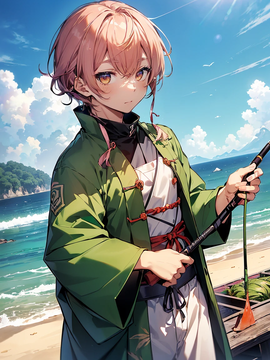 Urashima Taro saves the turtle:1.2, (浦島太郎はblack髪と麦わら帽子をかぶった若い漁師です。:1.4), (浦島太郎はgreenい着物と草履を履いています:1.3), (Taro Urashima holds a fishing rod in his left hand.。:1.2), (カメは茶色の甲羅を持つ小さなgreen色の動物です:1.3), (The turtle has a gentle expression、首にはredいribbonが巻かれています:1.4), (浦島太郎と亀は波とカモメのいるsand浜にいる:1.5)(Best image quality),(Hair is pink、Drill Twin、Maid clothes),(Master's Work),(Super detailed),(詳細なeyeの描写:1.0),(Lens flare:1.0),(Movie Posters:1.0),(Tarot Border:1.0),Portraitureは中央に配置されます,(close:1.0),(nagative space:0.8),(Negative space:1.6),(alone),(colorfulに浮かぶ {Wind|Water magic|ink|crystallizations|ice|fire|inflammation|lightning|web|rock|sand|particle|光のfire花|Blood}:1.0),(colorfulなものが多い {Soap bubble|cloud|Thorn|spike|Grapevine|current|spiral|barely|wing|Tattoo|Cube|octahedron}:1.0),(floating {red|green|green|Aqua|purple|yellow|black|white|gray|Pink|orange|lime} {ribbon|Fater|particle|blade|water滴|Snow Flower|soft ball}:1.0),({crystallization|ice|fire|inflammation|Wind|water|Earth|stone|space|musical|Sonic|Vortex} {magic|wing}:1.0), ({Ray Tracing,Shine|Speckled sunlight,light,Caustics|night,Black Theme|mysterious,Creepy|easy going,pastel}:1.2), ({colorful|Sparkling|Multicolor}:1.0),(Beautiful sparkle:1.0),({Leaning forward|Lean back|Tilt to the side|}:1.2),{(smile:1.0)|(False Smile:1.0)|(Stern expression:1.0)},({small|small||lips,eyelash}:1.0),{(Open your mouth:1.0)|(Mouth closed:1.0)|},({eyelash|eye shadow||}),{片eyeを閉じて|||},(),({From below|From above|From the side From the side|From behind|Face-to-face viewer}:1.3),(Hello:1.3),(Tilt your head:1.0),(Dynamic pose:1.1),,({red|green|green|Aqua|purple|yellow|black|white|gray|Pink|orange|lime} {armor|dress|Collared shirt|suit|Costume}:1.0),({formal|army|Techwear|Urban style|casual,casual clothes|Fantasy,Magister|wild,Tribe|sf,Futuristic}),({Checked skirt|Layered skirt|Fluffy dresses|tights|pants|Shorts}),({red|green|green|Aqua|purple|yellow|black|white|gray|Pink|orange|lime} {eye|eye|student}:1.4),,,,{Length jacket|Blazer jacket|Cape|sweater|tie||},{(Floating Cape:1.0),|}({Fox Ears, Fox Girl|吸Blood鬼, Bat Wings|Pointed Ears,(Fairy:0.5)||}:1.1),({Abstract background|city,Skyscraper|forest,garden|city|shrine|cave,underground|Swamp|lake|winter|Alien planets|}:1.4),({indoor,internal|屋outside,outside}:1.1),,({Sitting|flight|Jump|lay|Are standing|Are standing on one leg}:1.1),({Skin of color|white skin|green skin|greenwhiteい肌|By thing|Shiny skin|blackい肌||}:1.1),({Full Body Lesbian|Upper Body|Portraiture|}:1.25),{tooth, 皮のtooth|Tongue Stock|Frowning|lipsを噛む|Thinking|||||}, {虚ろなeye| student in symbol shapes, Heart-shaped student| Slit pupil, + +|||||}, (pink hair, twin tails twin drill, show your forehead, blue eyes, White frilled white headband, slanted eyes, smile, long sideburns, curled bangs, neck ribbon, Forehead, amount),