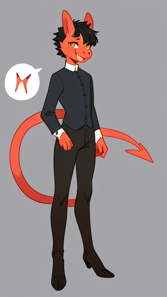 By bebebebebe, by lostgoose, by goonie-san, solo, standing, boy, imp, cabra,sexy, hair, smiling, happy, full body