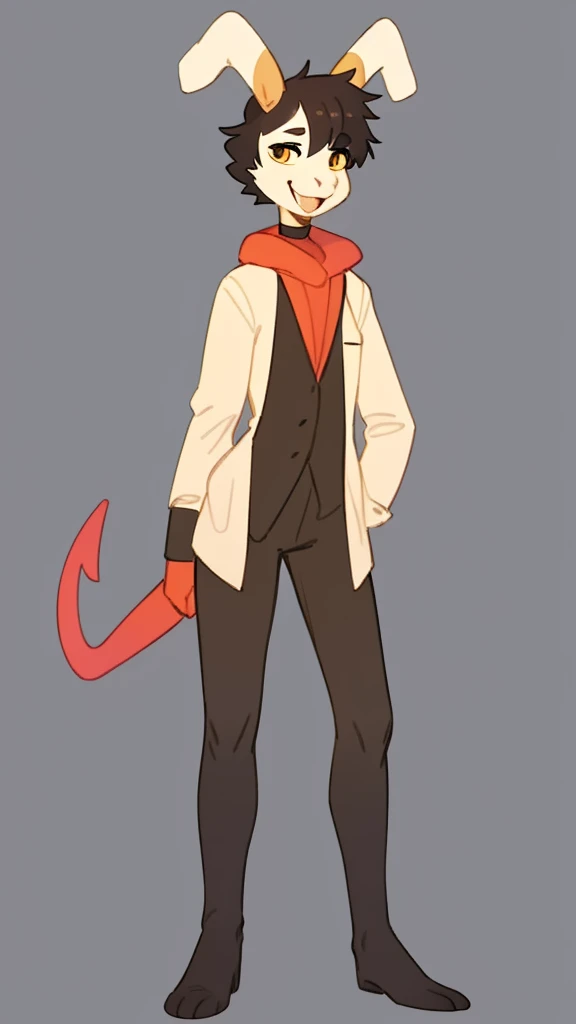 By bebebebebe, by lostgoose, by goonie-san, solo, standing, boy, imp, cabra,sexy, hair, smiling, happy, full body