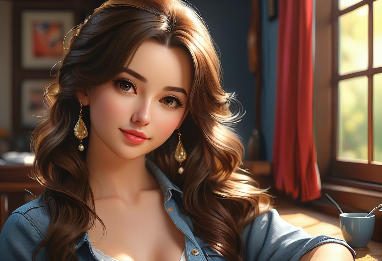 Cute woman,Highest quality,Photorealistic