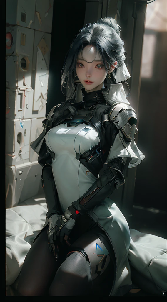 ((Best quality)), ((masterpiece)), (detailed:1.4), 3D, an image of a beautiful cyberpunk female,HDR (High Dynamic Range),Ray Tracing,NVIDIA RTX,Super-Resolution,Unreal 5,Subsurface scattering,PBR Texturing,Post-processing,Anisotropic Filtering,Depth-of-field,Maximum clarity and sharpness,Multi-layered textures,Albedo and Specular maps,Surface shading,Accurate simulation of light-material interaction,Perfect proportions,Octane Render,Two-tone lighting,Wide aperture,Low ISO,White balance,Rule of thirds,8K RAW,