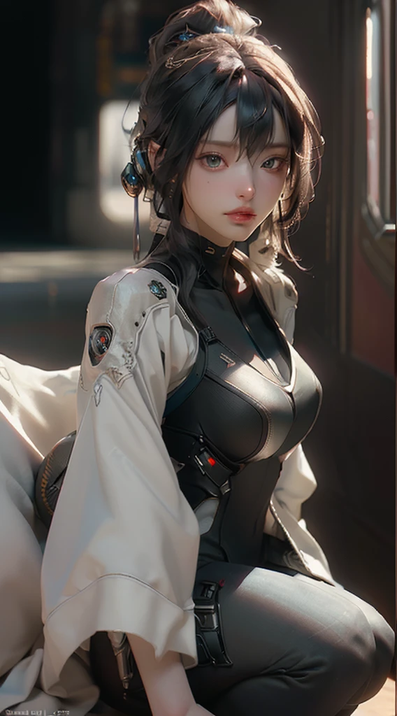 ((Best quality)), ((masterpiece)), (detailed:1.4), 3D, an image of a beautiful cyberpunk female,HDR (High Dynamic Range),Ray Tracing,NVIDIA RTX,Super-Resolution,Unreal 5,Subsurface scattering,PBR Texturing,Post-processing,Anisotropic Filtering,Depth-of-field,Maximum clarity and sharpness,Multi-layered textures,Albedo and Specular maps,Surface shading,Accurate simulation of light-material interaction,Perfect proportions,Octane Render,Two-tone lighting,Wide aperture,Low ISO,White balance,Rule of thirds,8K RAW,