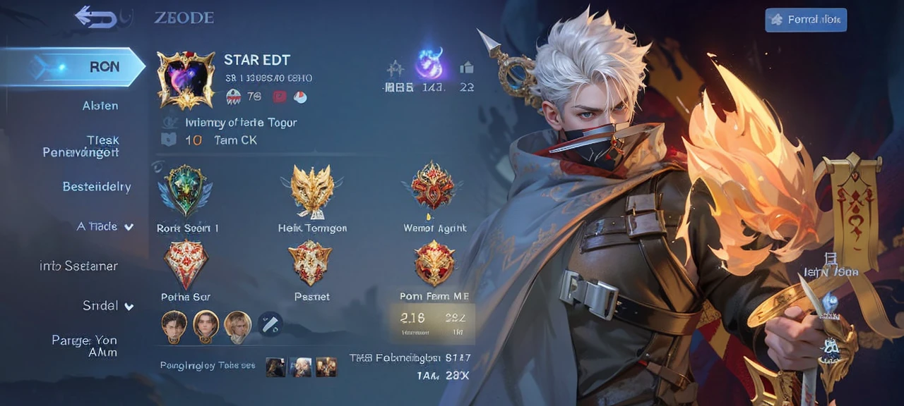 a guy in a white suit and red scarf holding a sword, son of sparda, handsome guy in demon slayer art, Best quality, masterpiece, detailed skin texture, detailed clothes texture, detailed face, super detail, 8k, intricate detail, 1 boy, The color doesn't change, Muscle guy, 1 guy.