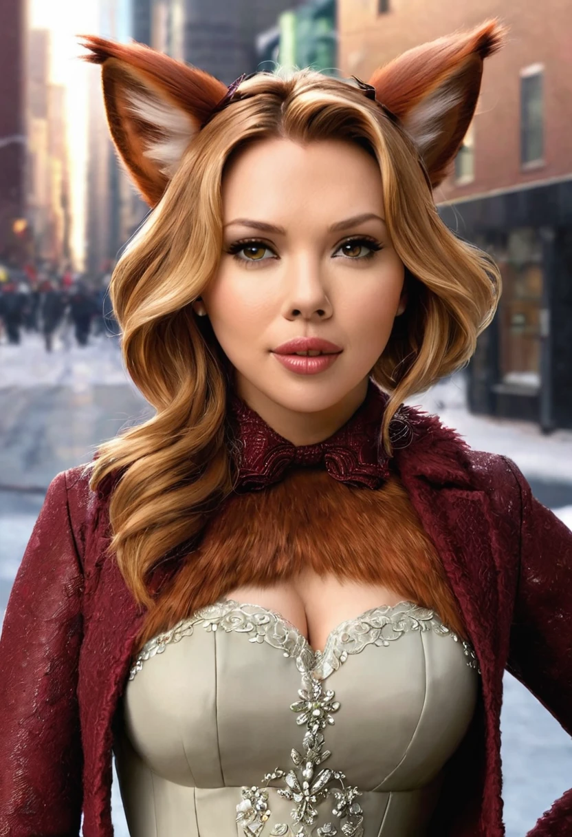 Scarlett Johanson as a a squirrel furry.