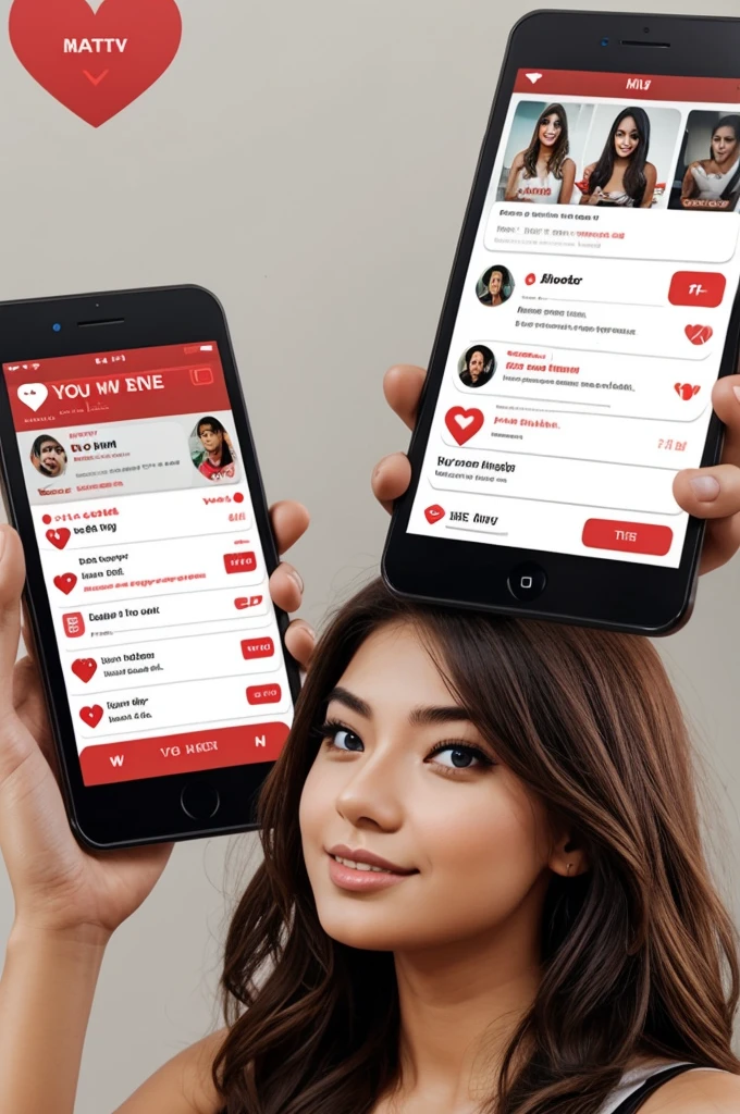 Generate a simple and eye-catching dating app interface like Tinder