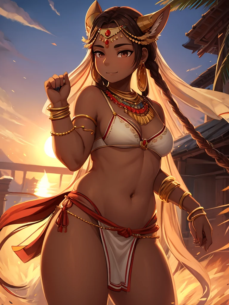 loincloth , Indian Style bra , Ancient India , A strong wind is blowing , Kathakali , motion blur , Brown Skin , plump