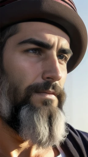 judaean man focus on face.