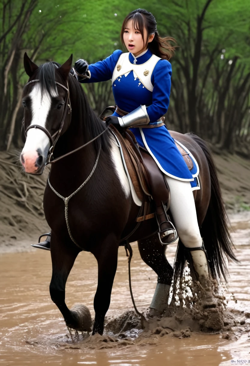 (((masterpiece))),(((Highest quality))),((Tabletop:1.4, Highest quality)), (Realな写真:1.4),
((1 cute girl knight)),rodeo,
(超High resolution:1.2),, wonderful, Very detailed CG Unity 8k wallpaper, Very detailed, High resolution,fat horse ridden by japanese girl,Chubby,Plump,Double,
Soft Light, Beautiful detailed girl, Droopy eyes,Very detailedな目と顔, Beautiful and exquisite nose, Beautiful and exquisite, horse ridden by a girl can't stand up because its drowned in the sticky muddy pitfall:10.0 ,Displeased face:4.0,Real,Stir,Anatomically correct,action horse riding scene while struggle fighting