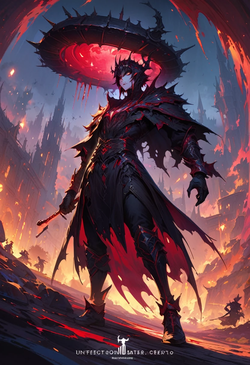 darkof, Evil of, of, starlight, witch, Creepy ofolpntng style, "I Saw the blood bar, Crazy of" Saw the blood bar, Kill God to show you! mystery, full-body shot, soft skin, Perfect face, Artstation Tricolor Ultra Detailed Complexity of Gothic Art Trend, Unreal Engine, fantasy, Complexity of details, splash screen, complementary colors, fantasy concept art, 8K resolution, Gothic unusual art masterpiece, heavy brushstrokes, paint dripping, dark, of, of, starlight, crawl,
