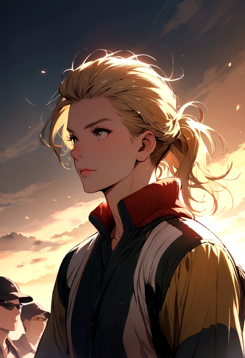 Blonde, beautiful, sportsman