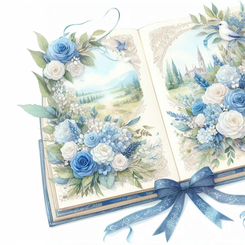 Complete the sides of the book
