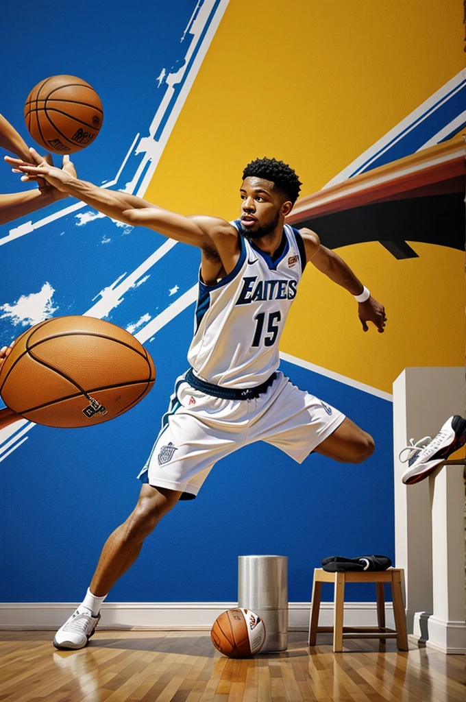 Art and sports mural