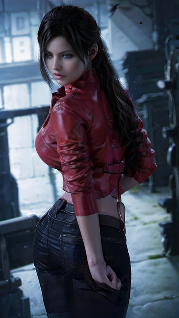 Claire Redfield, back, fat, sexy