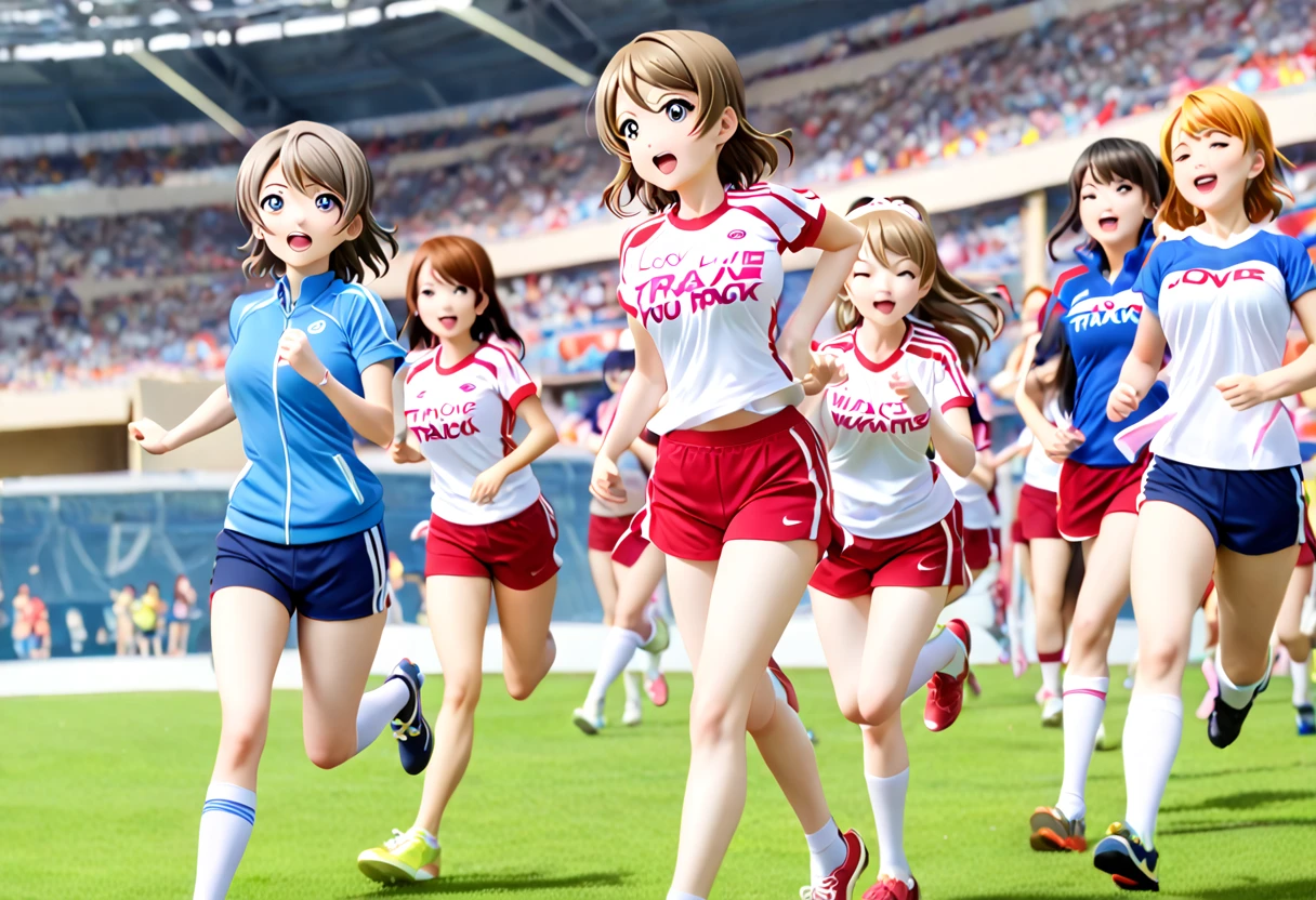 Girl love live Watanabe You   Track  Uniform Running