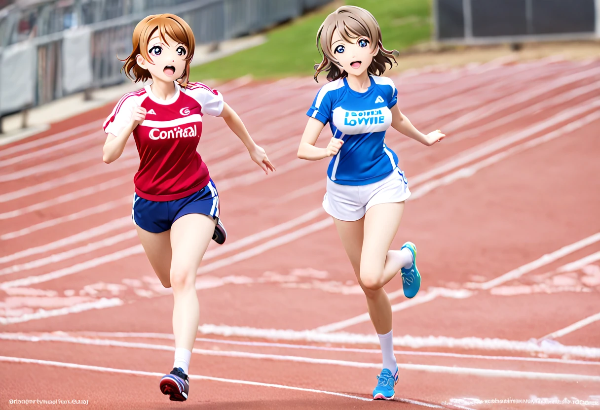 Girl love live Watanabe You   Track  Uniform Running