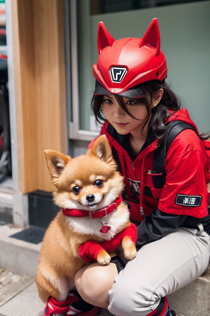 Mofumofu Sentai One Ranger、Pomeranian Red